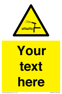 Custom warning water cannon